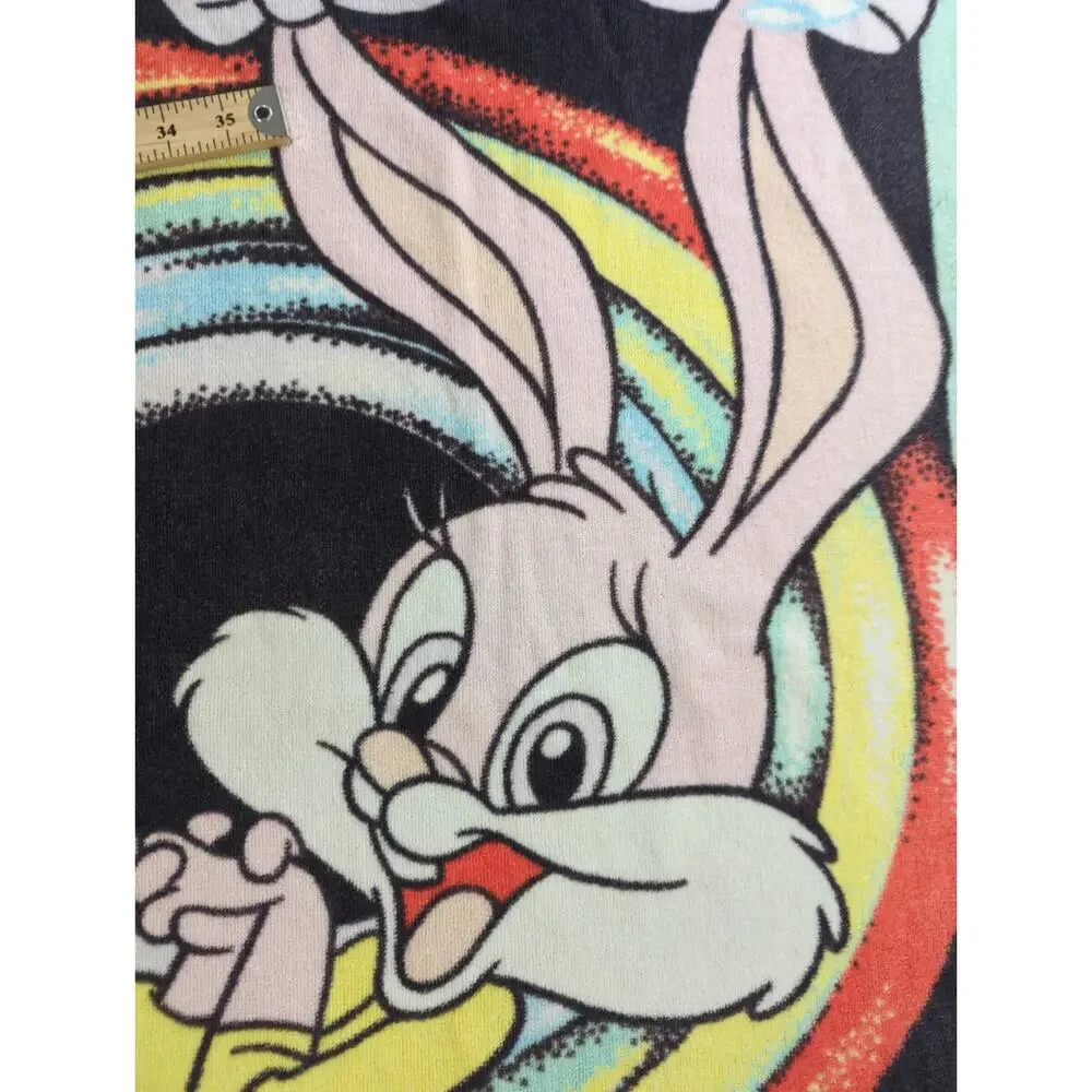 Vintage Tiny Toon Adventures Towel Looney Tunes 90s All Cotton Franco RARE